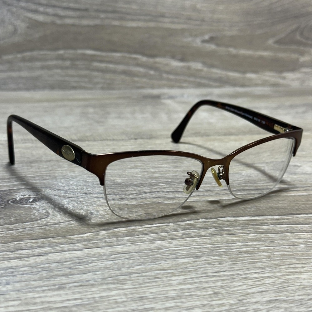 Coach HC5066T Eyeglasses Frames Optical 53-16 135 Satin Brown Dark Tortoise 9155